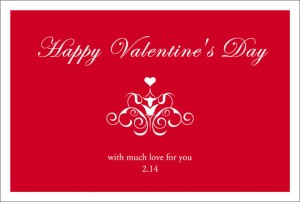 バレンタイン　メッセージカード　画像