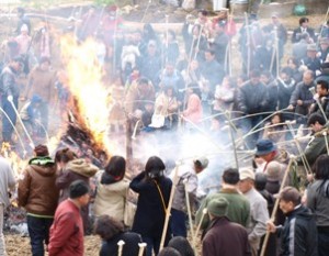 どんど焼き　画像